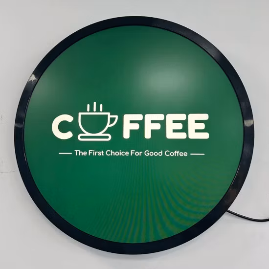Display pubblicitario con pannello LCD rotondo con logo da 23,6 pollici con tecnologia IPS Digital Signage
