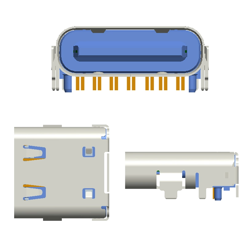 Customized USB 3.1 Type C Connector 14 Pins Female Socket Receptacle Adapter to Solder Wire & Cable PCB Board Support