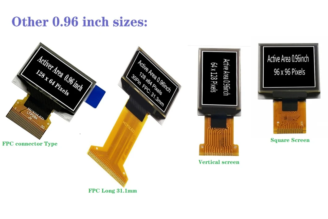 Wide Temperature Micro OLED Displa OLED Panel 128X64 Resolution Amoled Display Factory