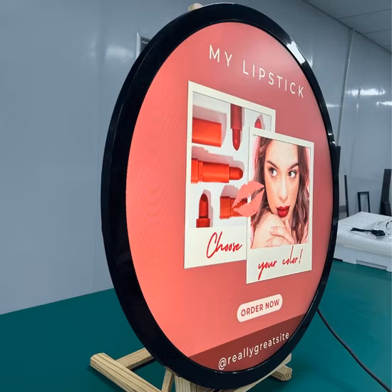 Display Android a cerchio rotondo con touch screen LCD da 23,6 pollici TFT 2K 4K per la pubblicità